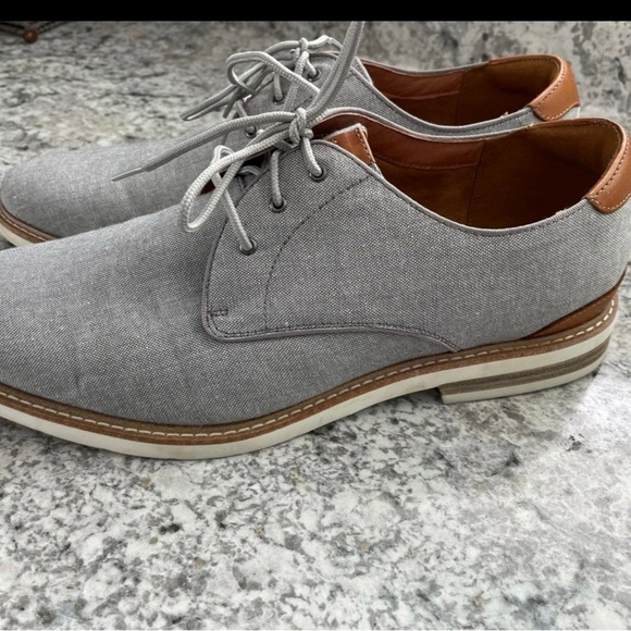 Florsheim Mens Grey Oxfords size 11.5 - Picture 2 of 7
